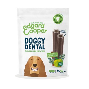 Edgard & Cooper Doggy Dental Apple & Eucalyptus Medium 10-25Kg 160gr Busta da 7 pezzi ( one a day )