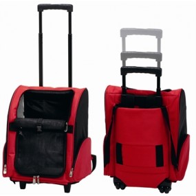 Beeztees Zaino Trolley trasportino per cani e gatti 35x26x42cm