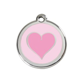 RED DINGO MEDAGLIA ACCIAIO INOX HEART PINK 1HK