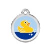 RED DINGO MEDAGLIA ACCIAIO INOX RUBBER DUCK 1RU