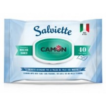 Camon salviettine detergenti cani e gatti al Muschio Bianco 40 pezzi