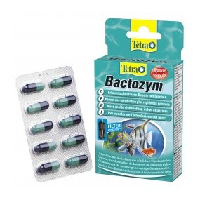 TETRA BATTERI Bactozym 10 capsule per acquario dolce e marino