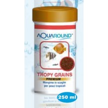 Aquaround Tropy Grains Premium Mangime in Grani per Pesci Tropicali 250ml