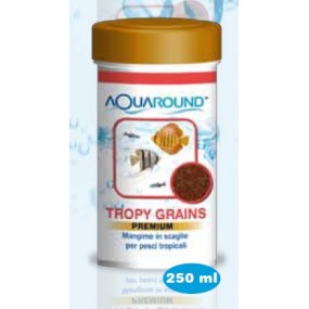 Aquaround Tropy Grains Premium Mangime in Grani per Pesci Tropicali 250ml
