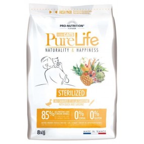 New Flatazor Pure Life Cat Sterilized Anatra eSardine Cereal Free 2Kg