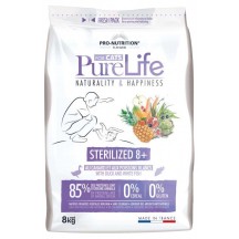 Flatazor PureLife Cat Sterilized 8+ Anatra e Pesce Bianco Cereal Free 2Kg