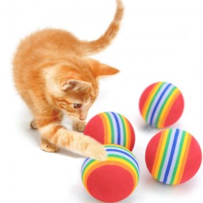 Beeztees Palline Gioco per Gatto Confezione 4 pezzi