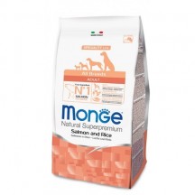 Monge Natural Superpremium Adult All breeds Salmone e Riso 12Kg