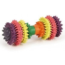 Beeztees Gioco Manubrio in Gomma Resistente per Igiene Dentale 14cm