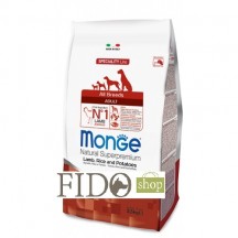 Monge Natural Superpremium Adult All breeds Agnello, Riso e Patate 12Kg