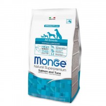 Monge Natural Superpremium Hypoallergenic Salmone e Tonno 12Kg