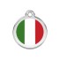RED DINGO MEDAGLIA ACCIAIO INOX BANDIERA FLAG medaglietta per cane