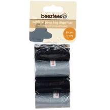 Beeztees Refill for poop bag dispenser 80 pezzi colore nero, grigio