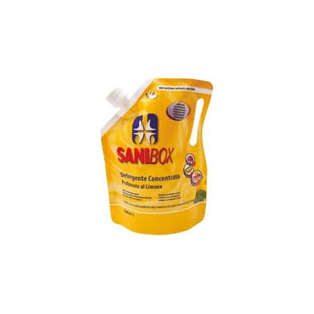 SANIBOX DETERGENTE CONCENTRATO ELIMINA ODORI PROFUMATO AL LIMONE 1 LITRO