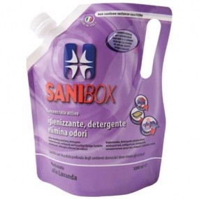 SANIBOX DETERGENTE CONCENTRATO ELIMINA ODORI PROFUMATO ALLA LAVANDA 1 LITRO