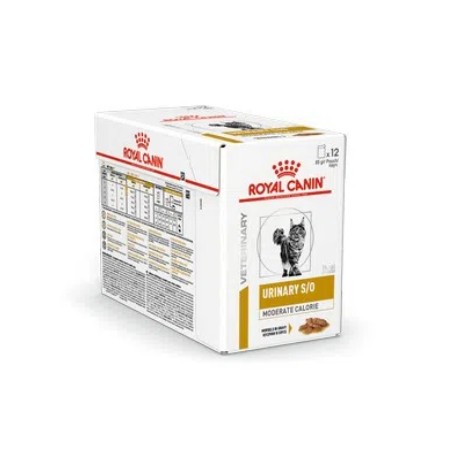 Royal Canin Gatto Urinary S/O Moderate Calorie Box Contenente 12 buste da 85Gr (totale peso 1,020Kg)