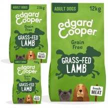 Edgard & Cooper Adult Crocchette Agnello, Banana, Mela, Mirtilli, Barbabietola, Carote, Senza cereali e glutine, 2,5 Kg per Cane