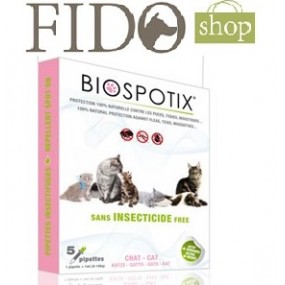 BIOSPOTIX 5 PIPETTE SPOT-ON ANTIPARASSITARIO GATTO