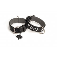 Beeztees COLLARE ROCKSTAR IN PELLE 40x3,5 CM