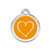 RED DINGO MEDAGLIA ACCIAIO INOX 1TH CUORE TATOO