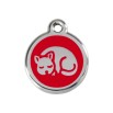 RED DINGO MEDAGLIA ACCIAIO INOX 1KT GATTO